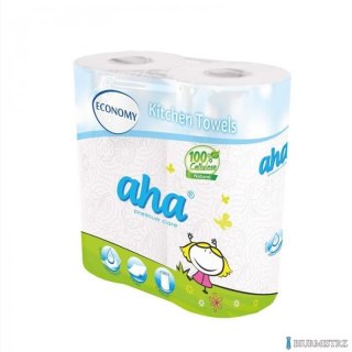 Ręcznik w roli AHA ECONOMY 2 warstwy (2 rolki) biały