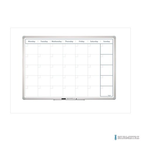 Tablica planer miesięczny, rama aluminiowa, TP004 2x3