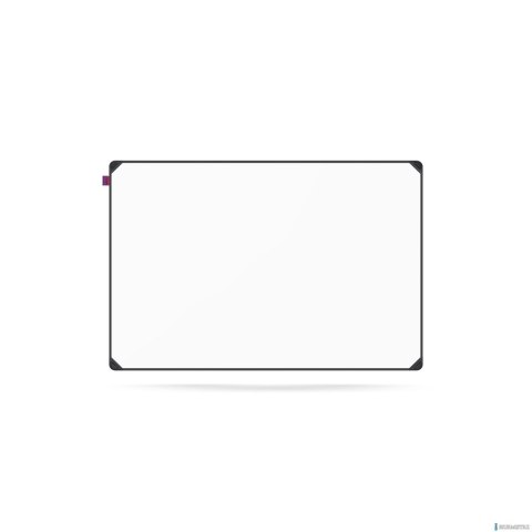 Tablica suchościeralna magnetyczna MEMOBE IDEA, rama aluminiowa EDGE, 90X60 CM MITM090060.02.60.51
