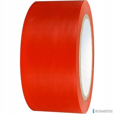 Taśma_oznaczeniowa czerwona podłogowa 50mmx33m