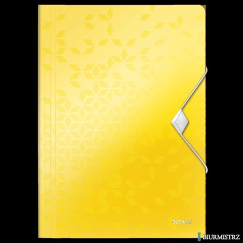 Teczka z gumką PP Leitz WOW, 15 mm, żółta 45990016