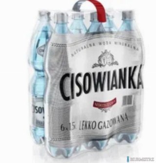 Woda CISOWIANKA 1.5l lekko gazowana zgrzewka 6 szt. KAUCJA