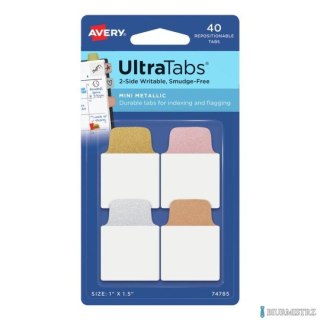 Zakładki indeksujące 25,4 x 38,1 mm brokatowe AVERY 74785