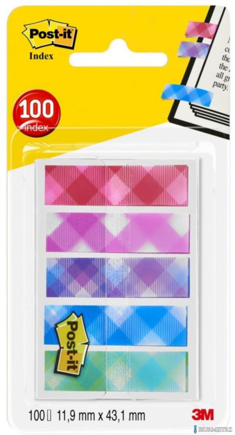 Zakładki indeksujące POST-IT_ Mini (684-PLD5), PP, 11,9x43,2mm, 5x20 kart., mix kolorów, 3M-70005277119
