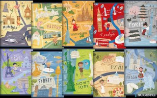 Zeszyt TOP 2000 CITIES OF THE WORLD A5 32k 70g mix linia podwójna kolorowa 400157923