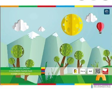 Zeszyt papierów kolorowych samoprzylepnych B5 16 kartek INTERDRUK (papier kolorowy)