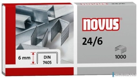 Zszywki NOVUS 24/6 DIN 1000szt. 040-0158