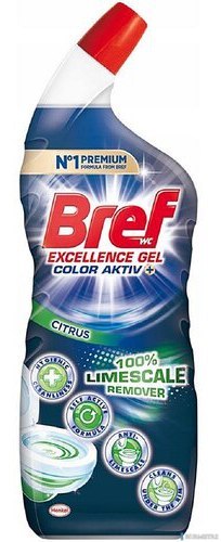 BREF Płyn żel do WC Excellence Colr Aktiv 700ml Citrus *310658