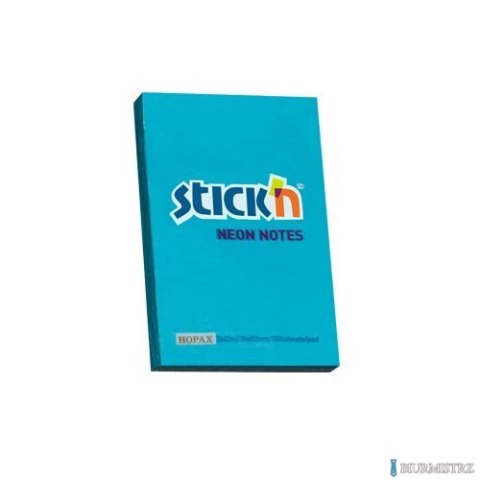 Bloczek STICKN 76x51mm niebieski neon 100k 21207 STICKN