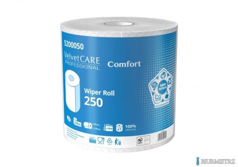 Czyściwo przemysłowe celuloza, 2 warstwy, białe, 250m - 1000 listków (1szt) VELVET PROFESSIONAL Comfort 5200050