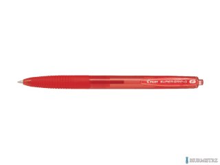 Długopis olejowy automatyczny PILOT SUPER GRIP czerwony BPGG-8R-F-RR
