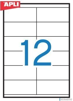 Etykiety 03139 105*48 (100) permanentne APLI