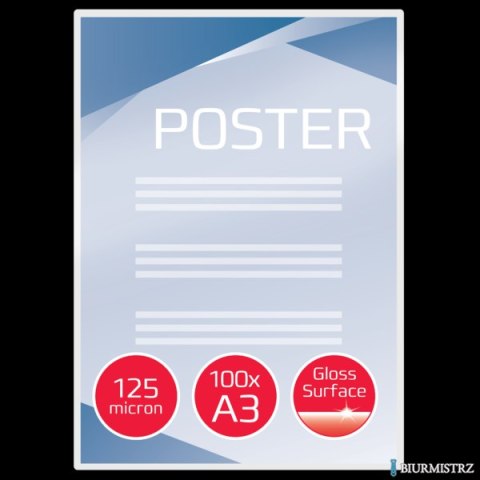 Folia GBC A3 2x125 mikronów (100szt.) 3200725