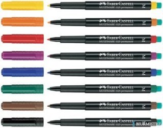 Foliopis z gumką OHP MULTIMARK M 1.0 czarny 10szt 152599 FABER-CASTELL