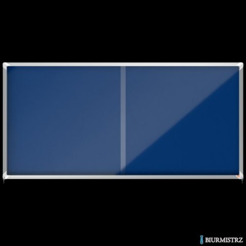 Gablota filcowa Nobo Premium Plus 27xA4, niebieska (drzwiczki przesówne) 1915335
