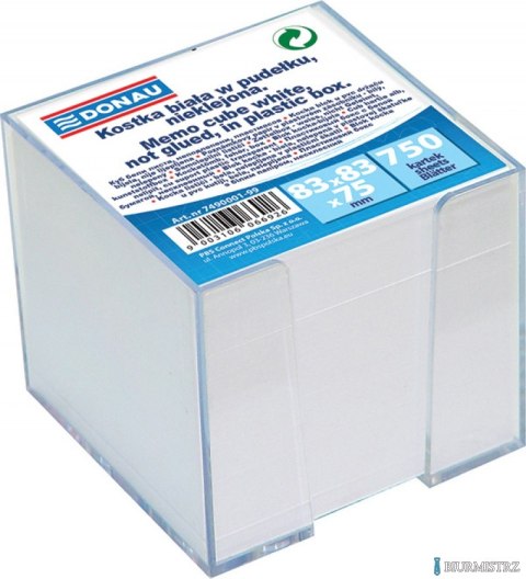 Kostka biała w pudełku 9.2*9.2 *82 7490001-99