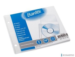 Koszulki groszkowe na 1CD/DVD, w folii (5szt) 2075-08, 180mic., 100551464