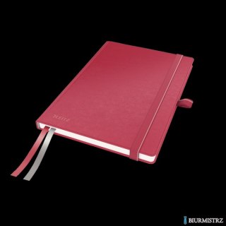 Notatnik LEITZ Complete A5 twarda oprawa 80k czerwony kratka 44770025