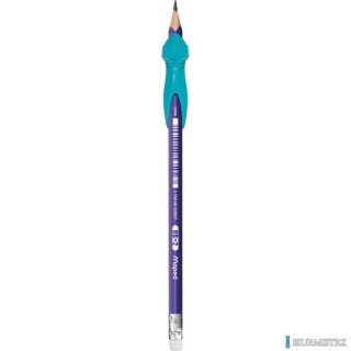 Ołówek z gumką Kidy Learn HB + ergonomiczna nakładka na ołówek Maped 853502