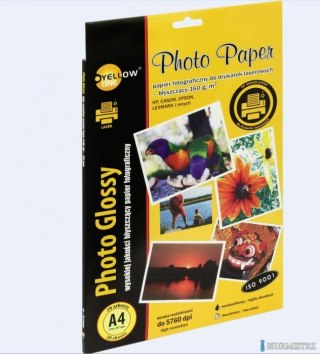 Papier fotograficzny laser błyszczący, 160 g/m, A4 20 arkuszy YELLOW ONE 150-1377