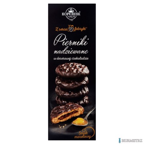 Pierniki nadziewane w czekoladzie deserowej morelowe 145g KOPERNIK