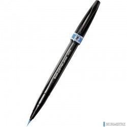 Precyzyjny pędzelek do kaligrafii i liternictwa Brush SignPen Artist błękitny SESF30-S PENTEL
