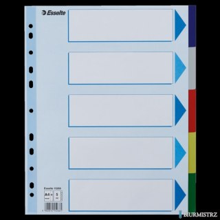 Przekładki plastikowe MAXI z PP ESSELTE 5 kart 15266
