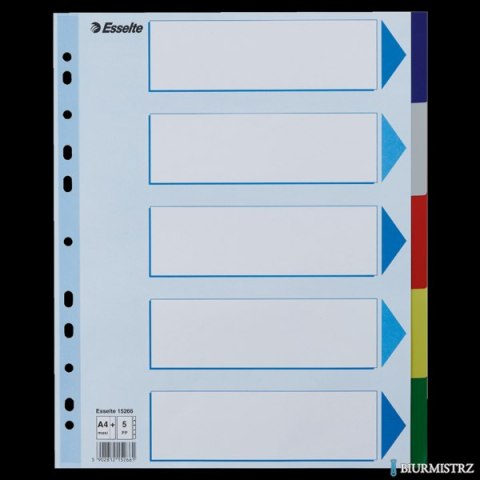 Przekładki plastikowe MAXI z PP ESSELTE 5 kart 15266
