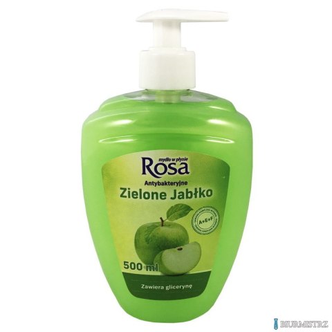 ROSA Mydło w płynie antybakteryjne z dozownikiem 500ml Zielone Jabłko