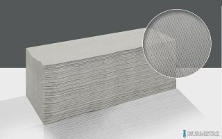 Ręczniki składane V ECONOMIC szare 4000 składek makulatura CLIVER (ZZ) 2226