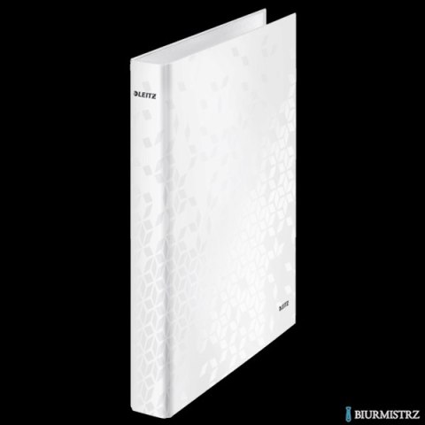 Segregator ringowy LEITZ A4 4DR/25mm perłowy biały WOW 42420001