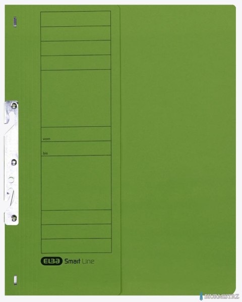 Skoroszyt kartonowy ELBA 1/2 A4, hakowy, zielony, 100551893