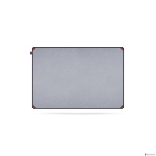 Tablica filcowa MemoBe idea EDGE ALL BLACK, powierzchnia popielata, rama aluminiowa czarna, 90x60 cm MITF090060.81.61.51