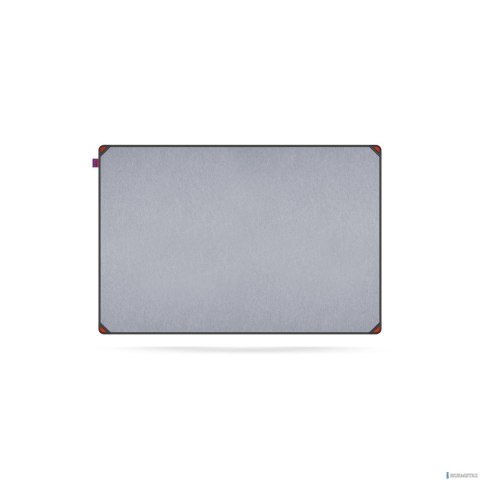 Tablica filcowa MemoBe idea EDGE ALL BLACK, powierzchnia popielata, rama aluminiowa czarna, 90x60 cm MITF090060.81.61.51