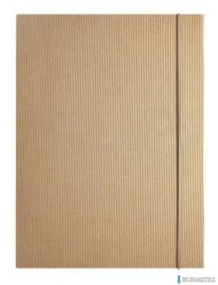 Teczka szkolna z gumką A4 EKO kraft KRESKA grzbiet 1cm