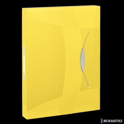 Teczka z gumką ESSELTE VIVIDA 40mm żółta 624052