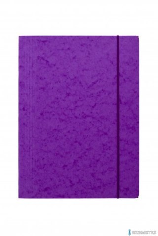 Teczka z gumką prostą DOTTS A4 preszpan fioletowa 390g