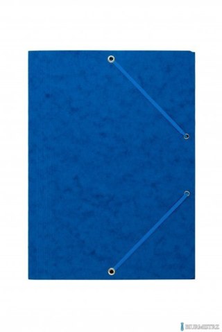 Teczka z gumką rogi DOTTS A4 preszpan niebieska 390g
