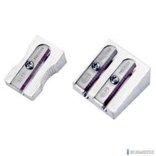 Temperówka KUM metalowa podwójna metalowa 410 w kształcie klina