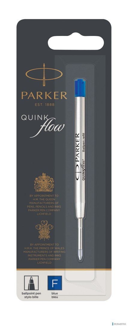 Wkład do długopisów QUINKFLOW niebieski (F) - 1 szt. na blistrze 1950368 PARKER