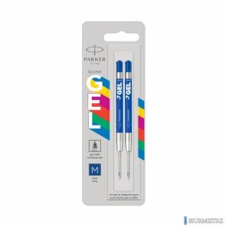 Wkłady żelowe ECONOMY (plastikowa obudowa, metalowa końcówka M) niebieskie 2szt 2136210 PARKER