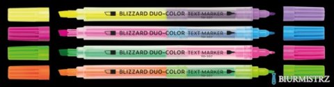 Zakreślacze tekstu BLIZZARD DUO-COLOR zielono-różowy TO-337 Toma