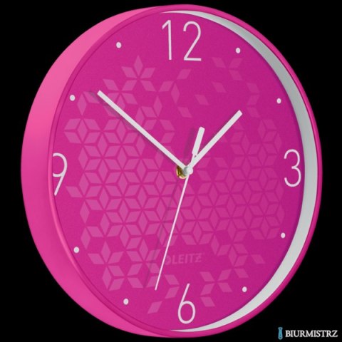 Zegar Leitz WOW, różowy 90150023