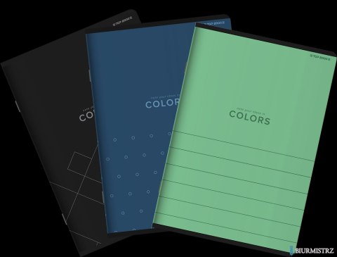 Zeszyt A4 60k, kratka z marginesem, TOP 2000, COLORS mix 400169187/400130535