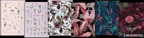 Zeszyt TOP 2000 SECRET GARDEN A5 32k 70g mix kratka z marginesem 400157911