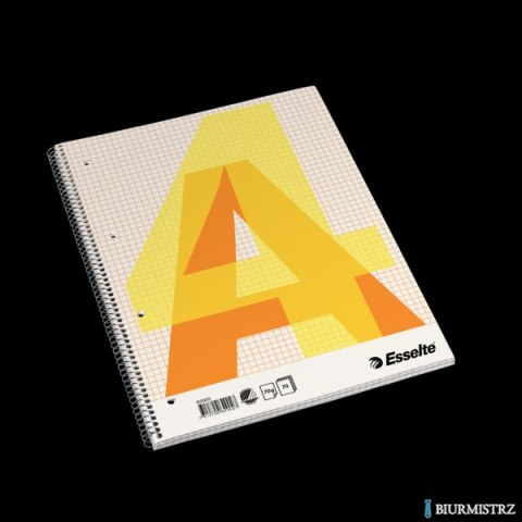 Zeszyt biurowy, A4, w kratkę, spirala z boku Esselte, 62902