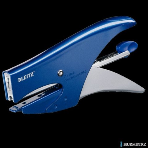 Zszywacz nożycowy metaliczny niebieski (No 8) 15 kartek 55470033 LEITZ