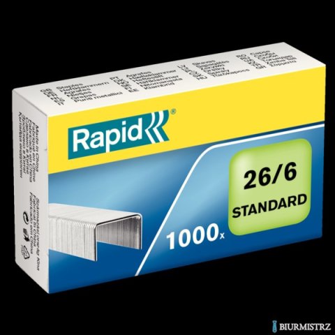 Zszywki Rapid Standard 26/6 1M, 1000 szt., 24861300