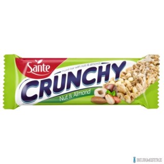 Baton musli Crunchy z orzechami i migdałami 35g SANTE