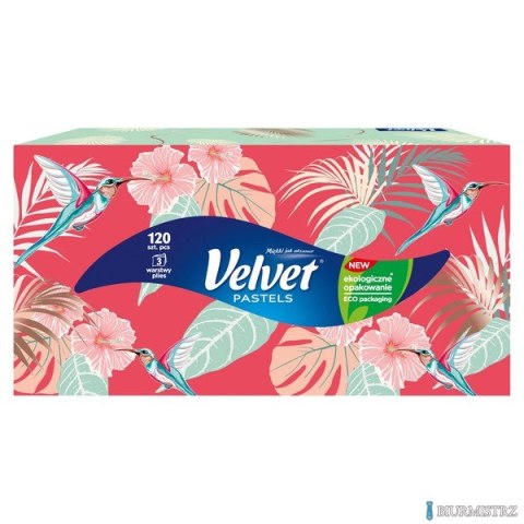 Chusteczki VELVET ART mix (120sztuk) 3 warstwy VELVET